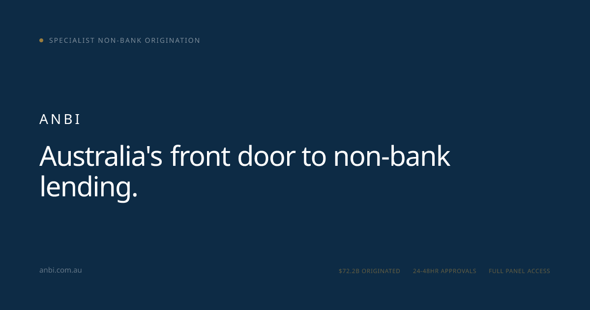 Broker Referral Program — Non-Bank Placement | Anbi